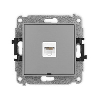 KARLIK MINI 27MGKBO-1  Gniazdo komputerowe pojedyńcze  1xRJ45