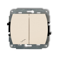 KARLIK TREND 1WP-10L.1 Łącznik jednobiegunowy ze schodowym podświetlany (wspólne zasilanie)