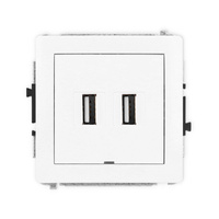 KARLIK DECO 25DGUSBBO-2  Gniazdo podwójne 2xUSB A-A 2.0