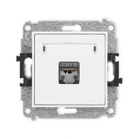 KARLIK MINI 25MGK-5  Gniazdo komputerowe pojedyńcze  1xRJ45