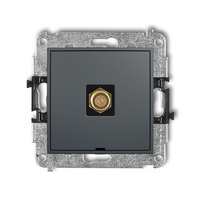 KARLIK MINI 28MGFBO-1.1 Gniazdo antenowe pojedyńcze typu F (SAT) pozłacany