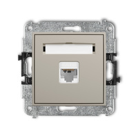 KARLIK ICON 60IGK-3 Mechanizm gniazda komputerowego pojedynczego 1xRJ45, kat. 6, 8-stykowy