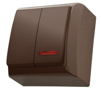 Ospel bis ŁN-2BS/24 Łącznik dwugrupowy świecznikowy z podświetleniem