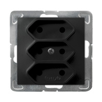 OSPEL IMPRESJA GP-3Y/m/33 Gniazdo potrójne EURO