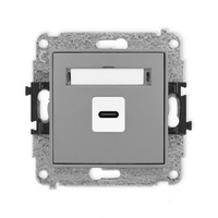 KARLIK MINI 27MGUSB-7 Gniazdo pojedyńcze 1xUSB C-C