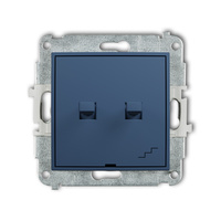 KARLIK ICON 64IWPUS-10.1 Mechanizm łącznika jednobiegunowego ze schodowym w stylu amerykańskim (wspólne zasilanie)