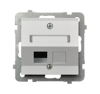 OSPEL SONATA GPK-1RS/p/75 Obudowa gniazda pojedynczego typu Keystone skośna