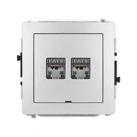 KARLIK DECO 7DGKBO-6  Gniazdo komputerowe podwójne 2xRJ45