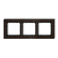 KARLIK DECO DRD-3G Ramka uniwersalna potrójna - efekt drewna (ramka wenge; spód czarny)