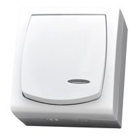 OSPEL MADERA ŁNH-1NS/00 Łącznik jednobiegunowy z podświetleniem