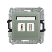 KARLIK MINI 61MGUSB-2 Mechanizm gniazda podwójnego 2xUSB A-A 2.0