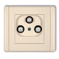 KARLIK FLEXI 1FGMV Gniazdo multimadialne 3F DATA (Vectra)