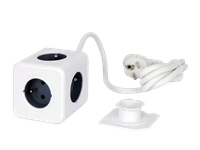 AURA line CUBE przedłużacz 5 gniazd 1,5m 16A/3680W