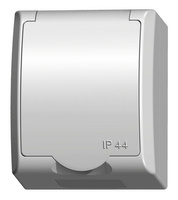 Ospel fala GNH-1HZP/00/w Gniazdo pojedyncze z uziemieniem z przesłonami