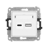 KARLIK ICON 25ICUSB-8  Ładowarka USB podwójna  USB C + USB A