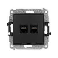 KARLIK MINI 12MGKBO-8  Gniazdo komputerowe podwójne 2xRJ45