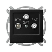 Ospel as GPA-G2S/m/33 Gniazdo RTV-SAT z dwoma wyjściami SAT