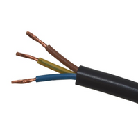 ELTRIM Kabel Przewód Mieszkaniowy OMY 3x1mm2 03VV-F 3G 300/300V czarny 1m WCB4003D005BA0J