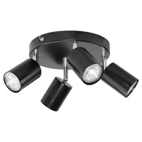 Rino SP 4, oprawa ścienno-sufitowa, GU10 max. 4x50W, IP20, czarna