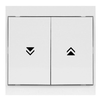 Łącznik roletowy p/t Luna, 10A, 250V, WP-10L, biały