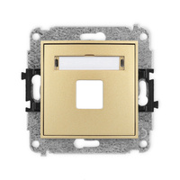 KARLIK MINI 29MGM-1P Gniazdo multimedialne pojedynczego bez modułu (standard Keystone)