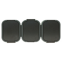 Gniazdo potrójne n/t 3x2P+Z, bryzgoszczelne z klapką B2, IP54, NT-316 B2, szary/czarny