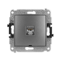 KARLIK MINI 11MGKBO-1e  Gniazdo komputerowe pojedyńcze  1xRJ45