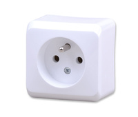 SCHNEIDER Prima, gniazdo pojedyncze 2P+PE, biały WDE001030