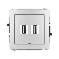 KARLIK DECO 7DGUSBBO-2 Gniazdo podwójne 2xUSB A-A 2.0