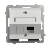 Ospel as GPK-1GS/p/00 Obudowa gniazda pojedynczego typu Keystone skośna