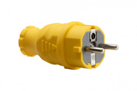 F-ELEKTRO F6.0361  Wtyczka gumowa NOVA żółta