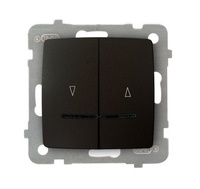 OSPEL KARO ŁP-7SBS/m/40 Łącznik żaluzjowy z podświetleniem z blokadą