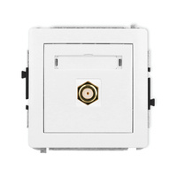 KARLIK DECO 25DGF-1.1  Gniazdo antenowe pojedyńcze  typu F (SAT) pozłacany