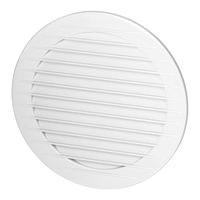 Kratka okrągła z siatką Ø150, biała