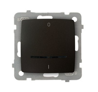 OSPEL KARO ŁP-11SS/m/40 Łącznik dwubiegunowy z podświetleniem niebieskim