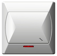 OSPEL AKCENT ŁP-3AS/00 Łącznik schodowy z podświetleniem biały