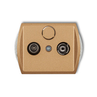 KARLIK TREND 8G15P Gniazdo abonenckie RTV przelotowego 15dB