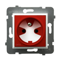 Ospel aria gpg-1uzk/m/00/22 Gniazdo pojedyncze z uziemieniem DATA z kluczem uprawniającym