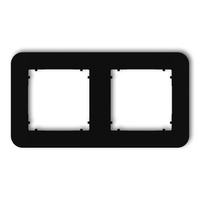 KARLIK MINI 12MRTZ-2 Ramka uniwersalna podwójna zaokrąglona z tworzywa