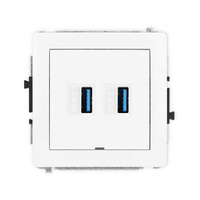 KARLIK DECO DGUSBBO-6  Gniazdo podwójne 2xUSB A-A 3.0