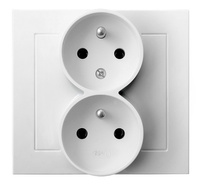 OSPEL KIER GP-2WC/00 Gniazdo podwójne z/u z funkcją niezamienności faz
