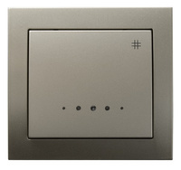 OSPEL KIER ŁP-4WS/45 Łącznik krzyżowy z podświetleniem satyna