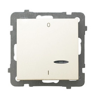 Ospel as ŁP-11GS/m/27 Łącznik dwubiegunowy z podświetleniem pomarańczowym