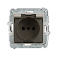 KARLIK ICON 60IGPB-1zdp Mechanizm gniazda bryzgoszczelnego z uziemieniem 2P+Z (klapka dymna, przesłony torów prądowych)