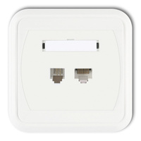 KARLIK LIZA GLTK  Gniazdo telefoniczne pojedyncze 1xRJ11