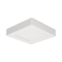 LETI LED 12W, oprawa downlight, natynkowa, kwadratowa, 860lm, 4000K, biała, wbudowany zasilacz LED