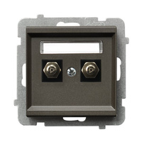 OSPEL SONATA GPE-2R/m/40 Gniazdo ekwipotencjalne podwójne