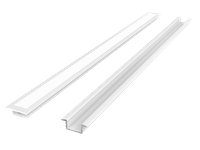 LED line PRIME Profil aluminiowy wpuszczany biały 2m - zestaw