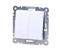 Hager lumina wl0040 łącznik świecznikowy podwójny