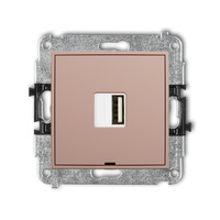 KARLIK MINI 62MCUSBBO-1 Mechanizm ładowarki USB pojedynczej USB A, 5W max., 5V, 1A, bez pola opisowego
